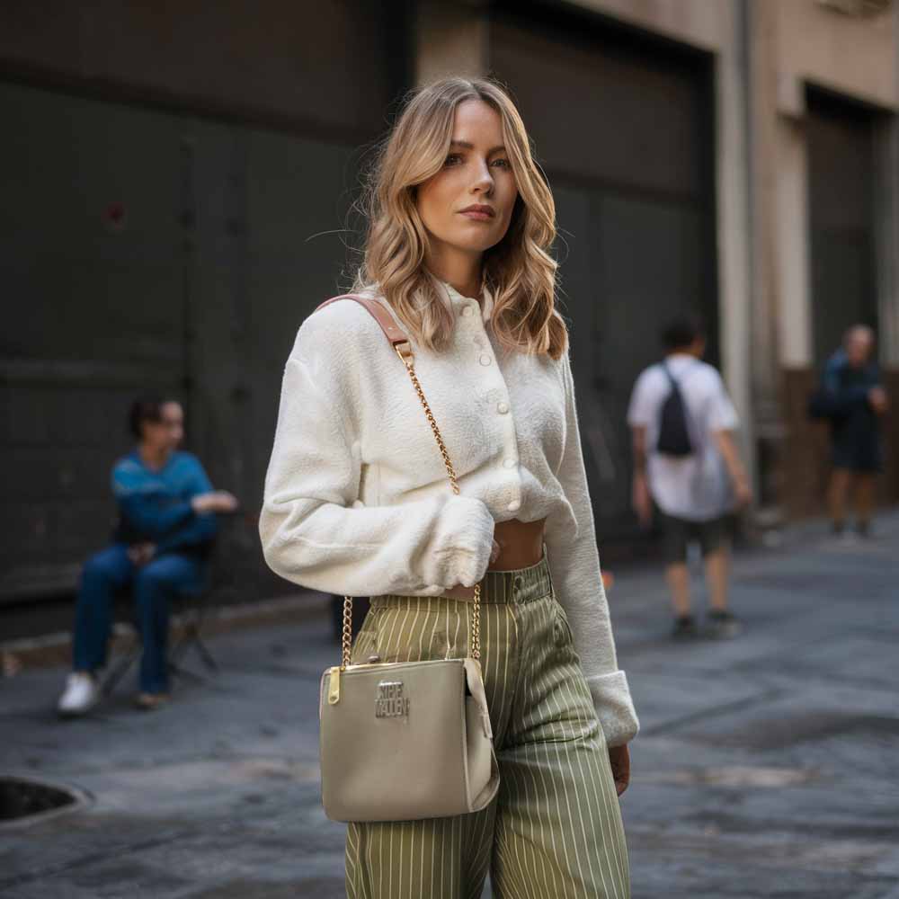 Bolsa Para Dama Steve Madden Original Modelo Satchel Beige