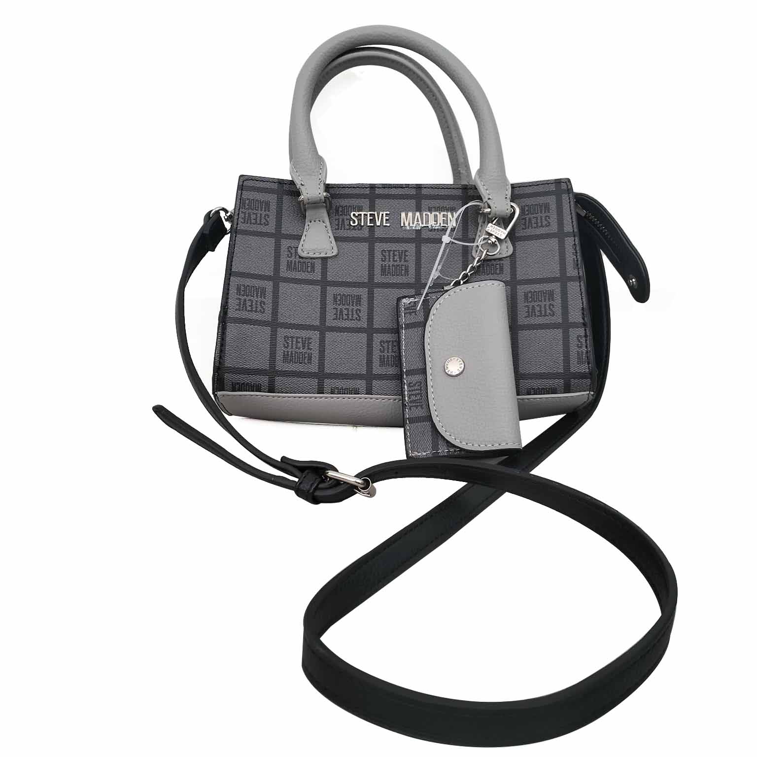 Bolsa Para Dama Steve Madden Satchel Color Gris