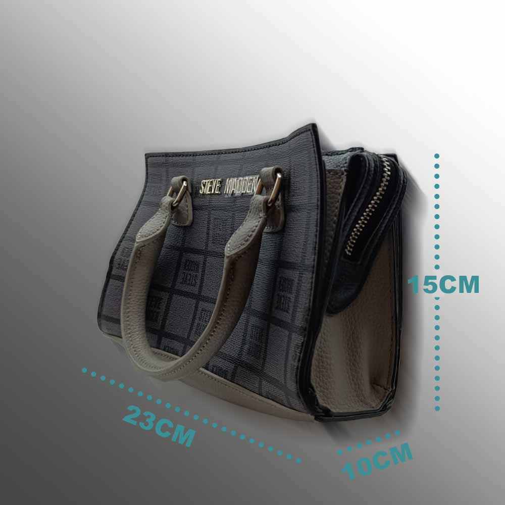 Bolsa Para Dama Steve Madden Satchel Color Gris
