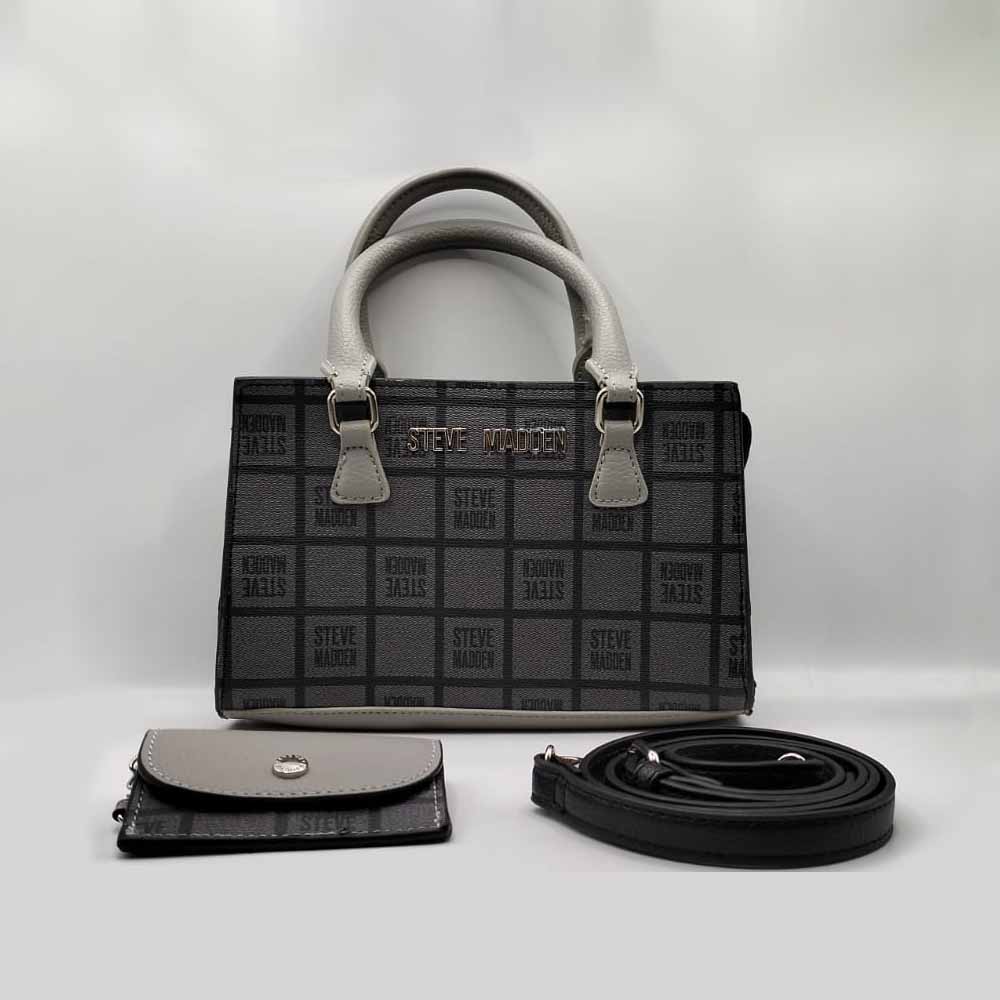 Bolsa Para Dama Steve Madden Satchel Color Gris