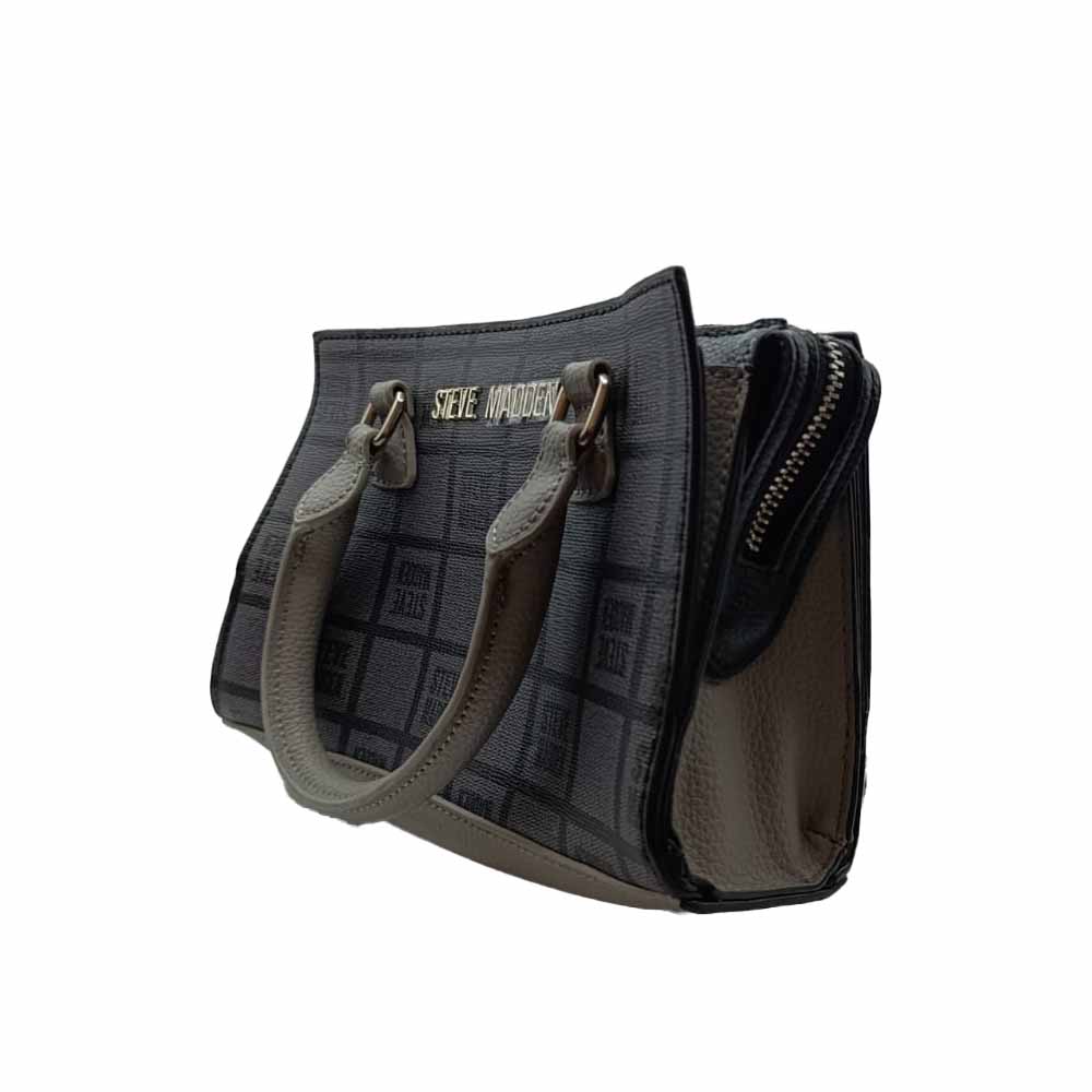 Bolsa Para Dama Steve Madden Satchel Color Gris + Monedero