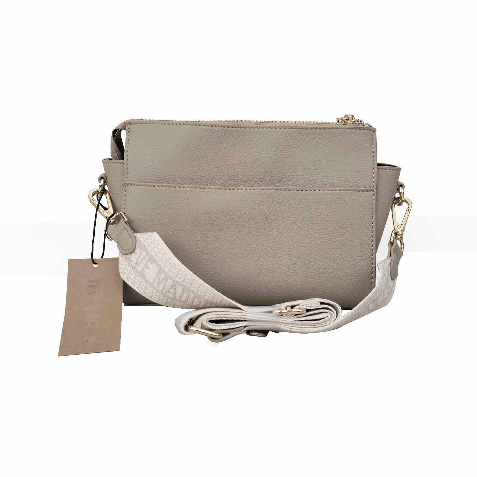 Bolsa Para Dama Steve Madden Original Modelo Satchel Beige