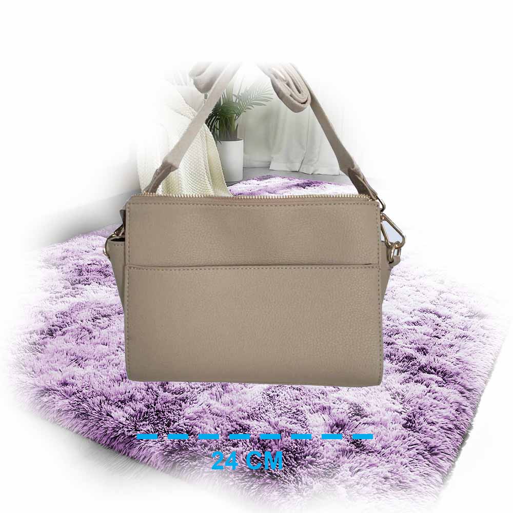 Bolsa Para Dama Steve Madden Original Modelo Satchel Beige