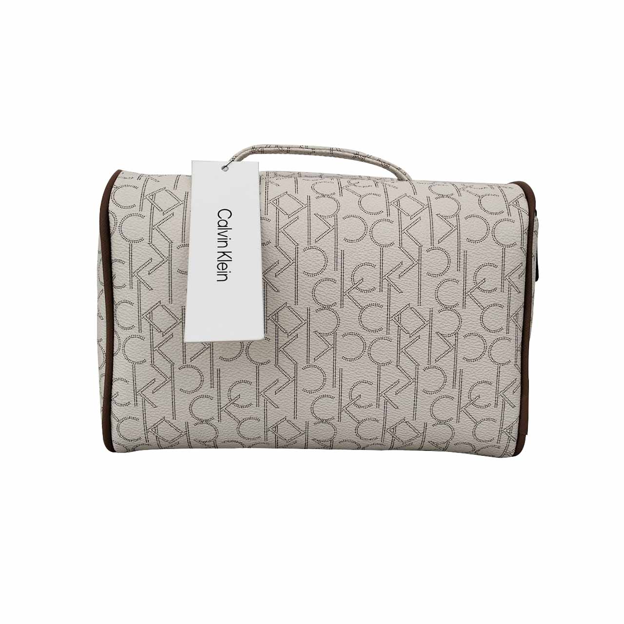 Cosmetiquera Calvin Klein Original Neceser Para Dama Beige Liso