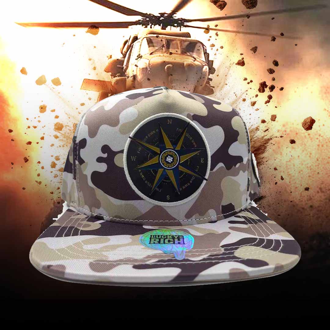 Gorra Camuflaje Con Brújula Edición Limitada Mr Kash