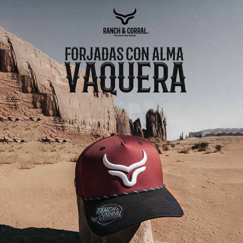 Gorra Ranch & Corral Vaquera Tinta Con Bordado