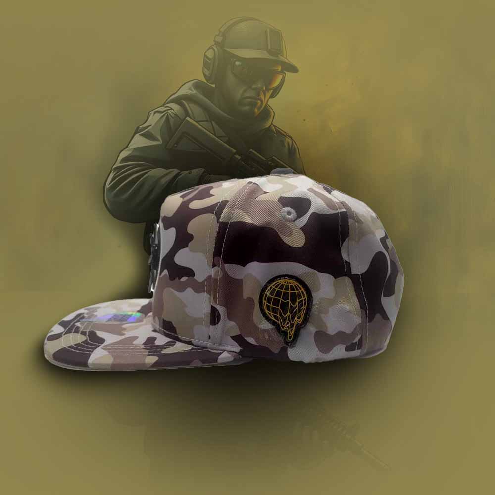 Gorra Camuflaje Con Brújula Edición Limitada Mr Kash