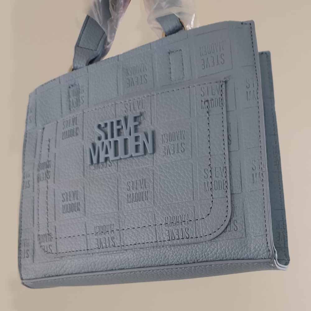 Steve Madden Crossbody Azul + Strap Extra + Monedero Azul Claro