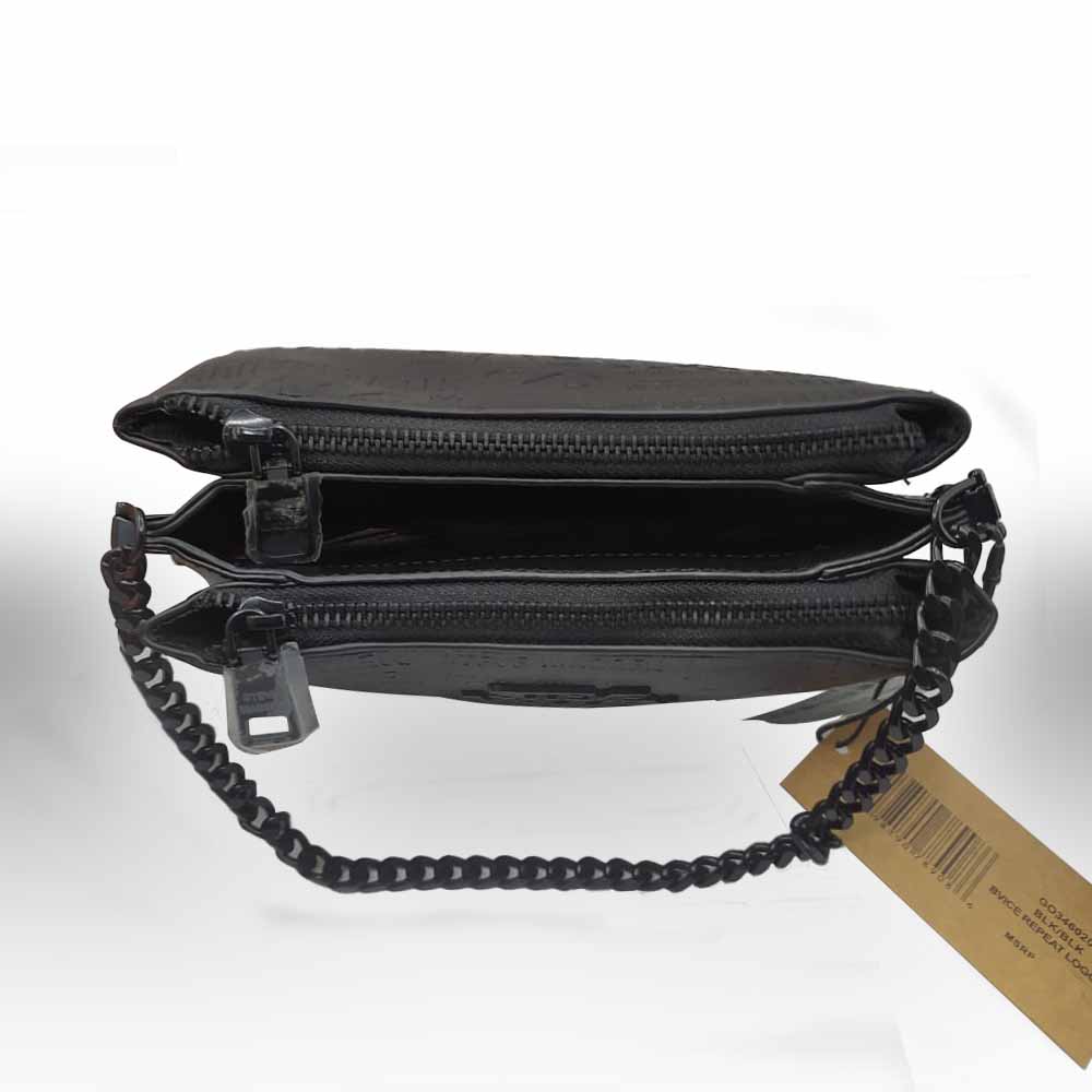 Steve Madden Crossbody Negro + Strap Extra + Monedero Negro
