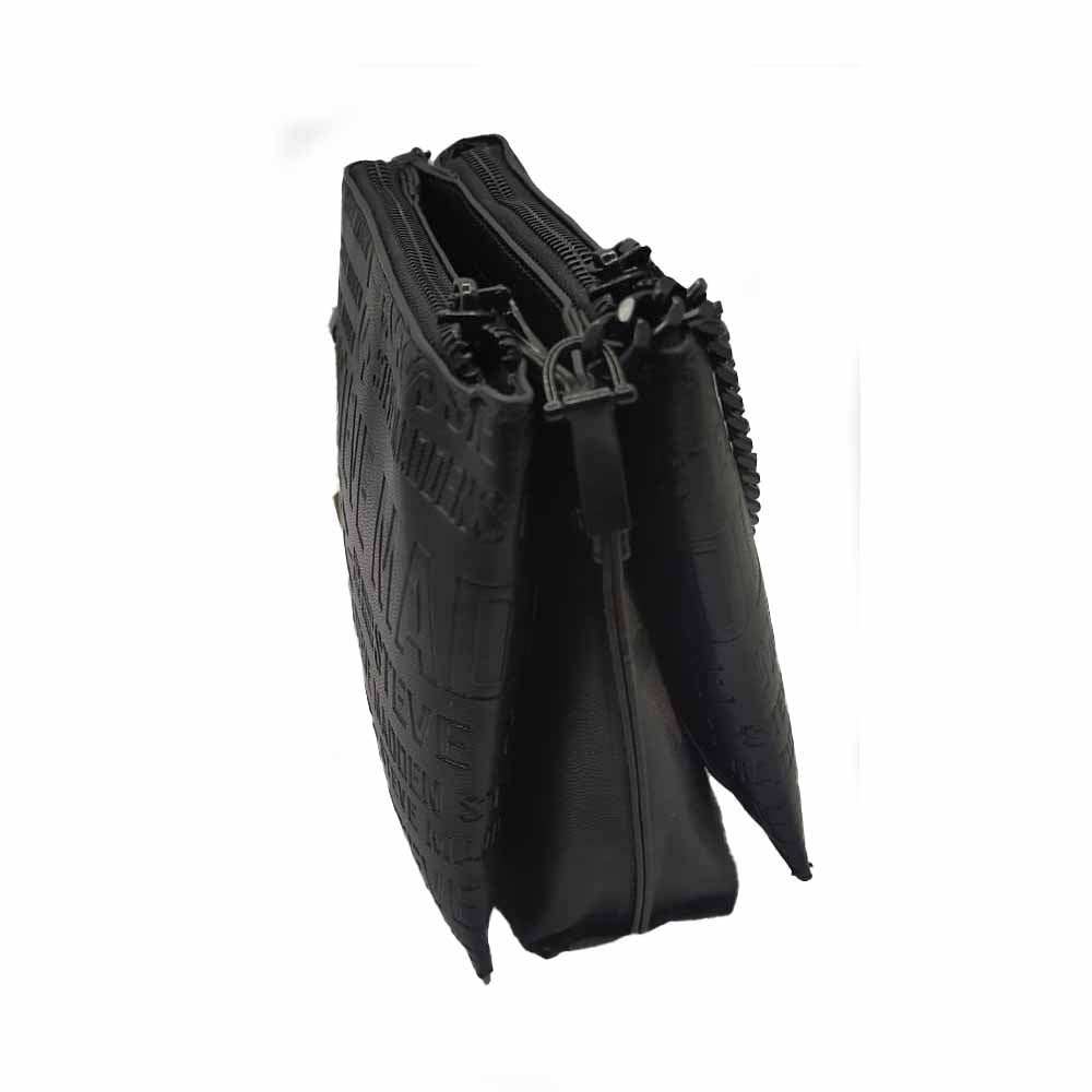 Steve Madden Crossbody Negro + Strap Extra + Monedero Negro