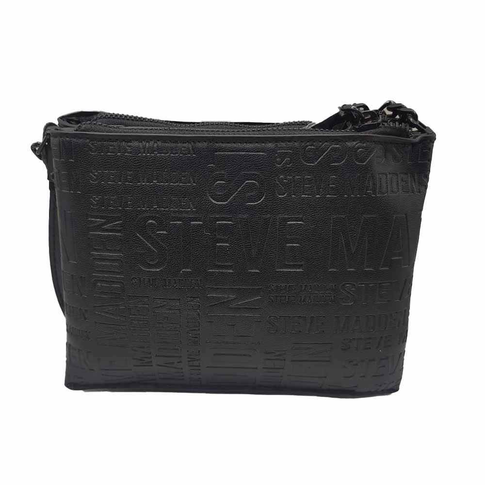 Steve Madden Crossbody Negro + Strap Extra + Monedero Negro