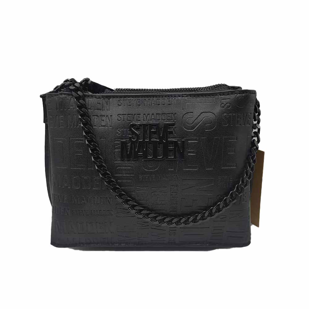 Steve Madden Crossbody Negro + Strap Extra + Monedero Negro