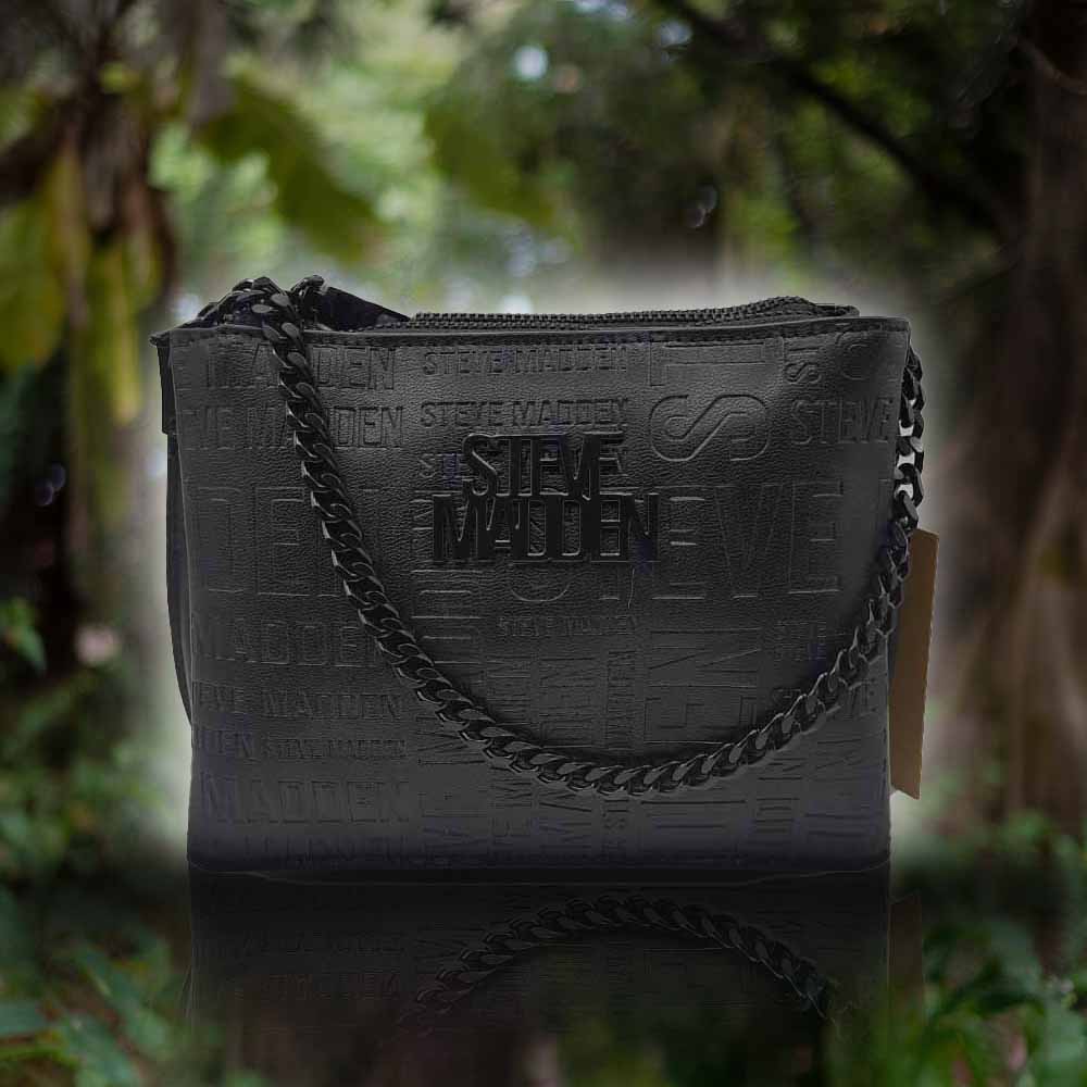 Steve Madden Crossbody Negro + Strap Extra + Monedero Negro