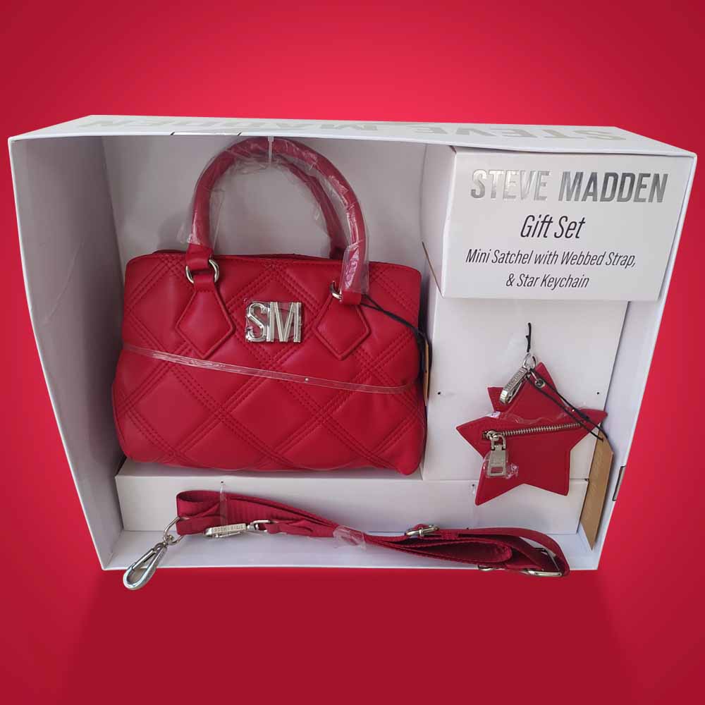 Steve Madden Crossbody Rojo + Strap Extra + Monedero