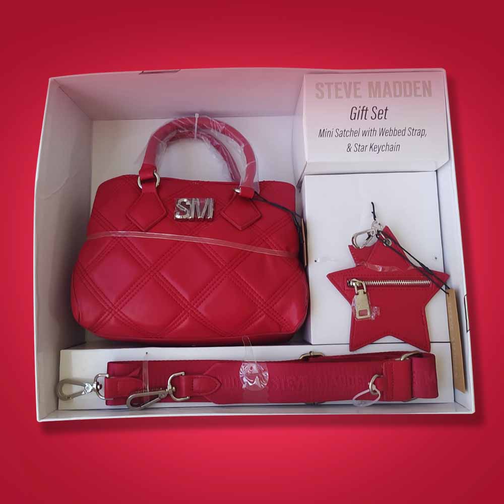 Steve Madden Crossbody Rojo + Strap Extra + Monedero